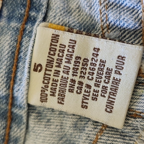 ROXY Denim Light Wash Distressed Jean Cotton Bermuda Shorts Jorts - Picture 9 of 10